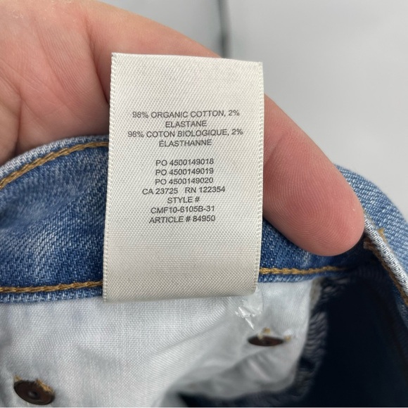 Aritzia Denim Forum The Arlo High Rise Straight Jeans Sz 25 - Picture 12 of 12